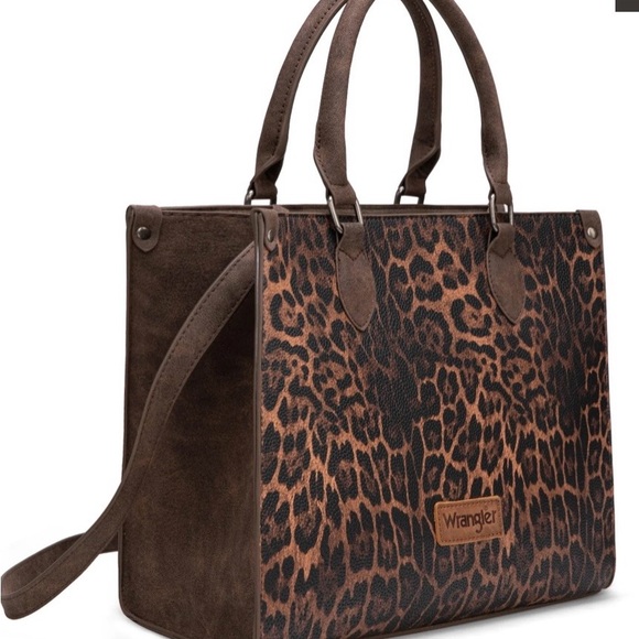 Wrangler Leopard Print Tote Bag - Picture 2 of 9